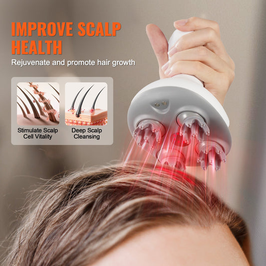 WaveMarket™ | Draadloze Hoofdhuid Massager – Salon-kwaliteit Ontspanning