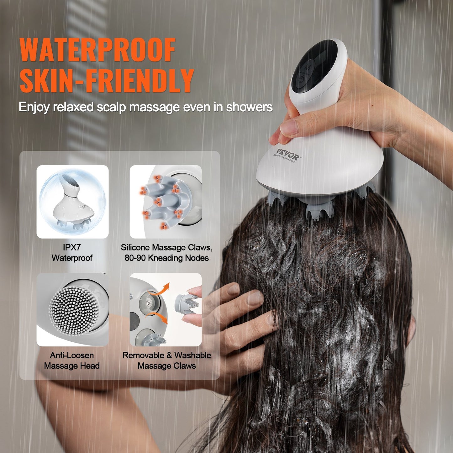 WaveMarket™ | Draadloze Hoofdhuid Massager – Salon-kwaliteit Ontspanning